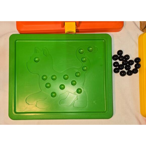 Marx Toys Cats Eye Marble Game Original Box Marble Machine Game Boards - Picture 6 of 16